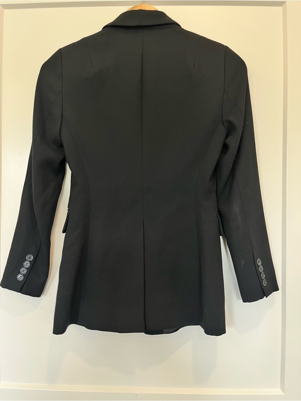 J Crew one button black classic preppy academia office career chic blazer size M - Picture 7 of 8